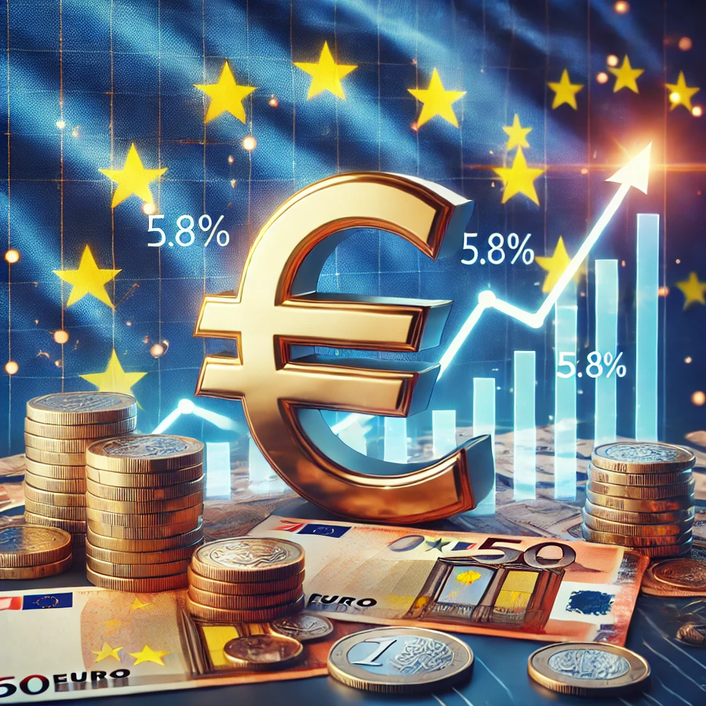 ارتفاع التضخم في منطقة اليورو ليسجل 5.8٪ في فبراير